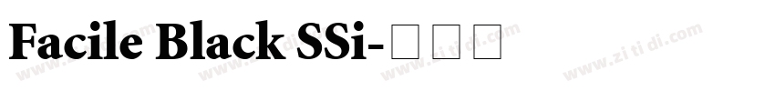 Facile Black SSi字体转换